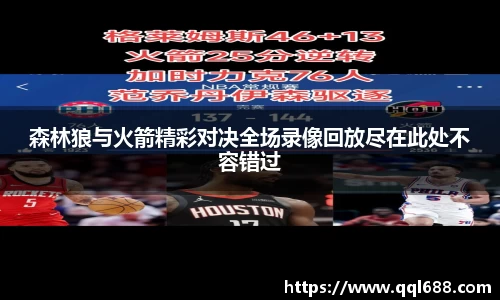 森林狼与火箭精彩对决全场录像回放尽在此处不容错过